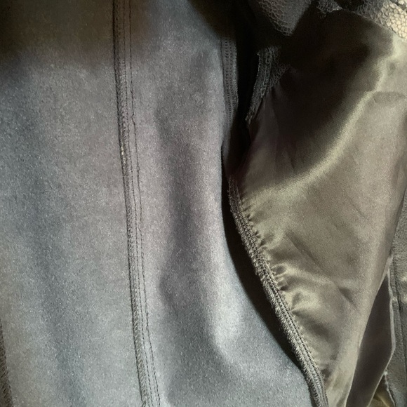 Stunning dark navy faux leather fitted jacket - Picture 8 of 10